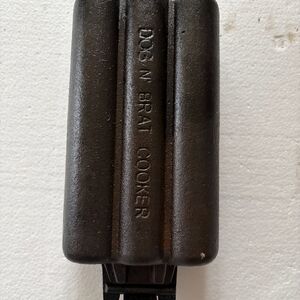 Rome Cast Iron Dog N Brat Cooker - Black